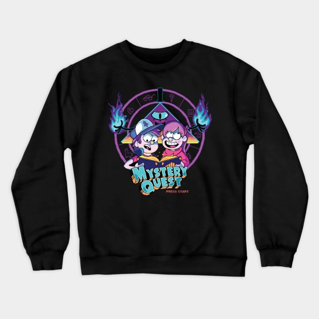 Mystery Quest Crewneck Sweatshirt by FOUREYEDESIGN